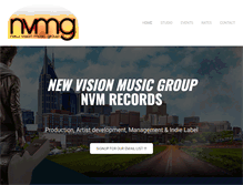 Tablet Screenshot of newvisionmusicgroup.com